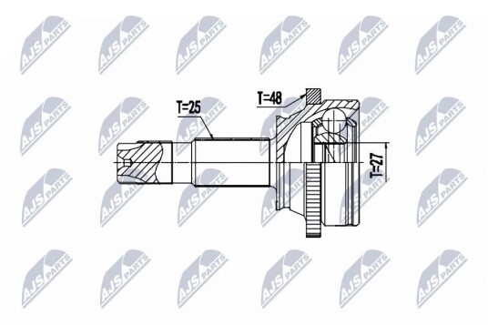 Nty Drivknute drivaksel NTY NPZ PL 049