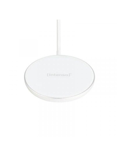 Intenso MW1 Magnetisk Trådløs Lader 15W med AC-adapter - Hvit Intenso MW1 Magnetisk Trådløs Lader 15W med AC-adapter - Hvit