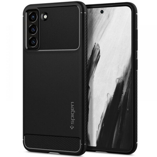 Spigen Mobildeksel Rugged Armor Samsung Galaxy S21 FE 5G - Svart TPU