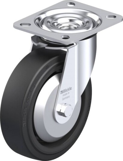 Blickle 850548 L-Poev 125G-Fa Styrehjul, Hjuldiameter 125 Mm, Bæreevne (Maks.) 250 Kg, 1 Stk