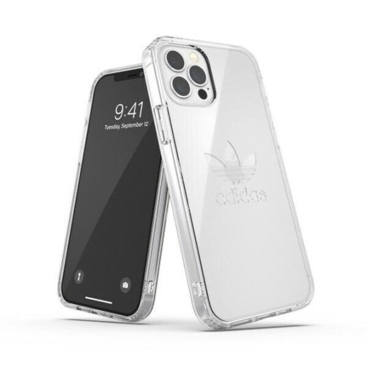Adidas Mobildeksel for iPhone 12/12 Pro, Gjennomsiktig