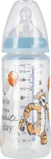 Nuk First Choice Tåteflaske Med Temperaturindikator 300ml 0-6 Måneder Tussi Fra Ole Brumm Nuk First Choice Tåteflaske Med Temperaturindikator 300ml 0-6 Måneder Tussi Fra Ole Brumm