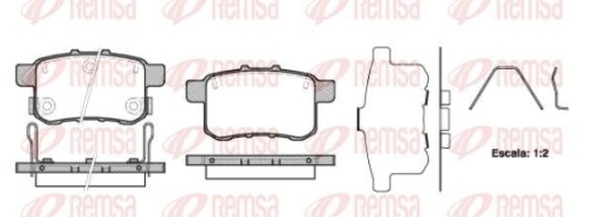 Bremseklosser REMSA 1332.12