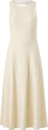 Mango - Kjole i lin Butter - Beige