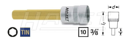 Hazet 8801-11 Pipenøkkelinnsats 3/8" 76,2 mm i Stål