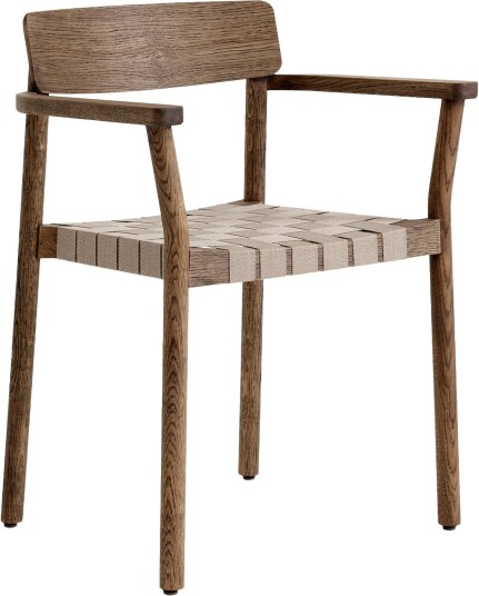 &Tradition &tradition; - Betty Armchair Tk9 Smoked Oak/natural Webbing Spisestoler Thau & Kallio Beige,Tre Farget Tre