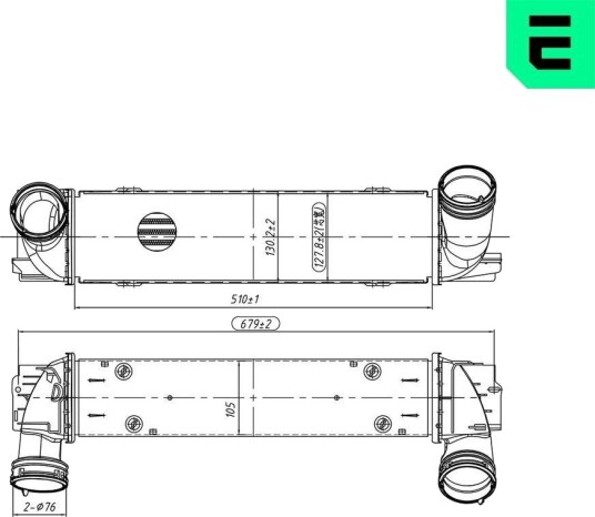 Intercooler ERA 672098 Intercooler ERA 672098