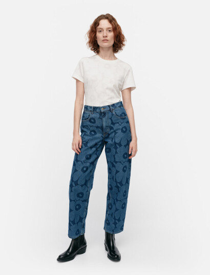Marimekko Maridenim Barrel Unikko - Blue - 25 x 28