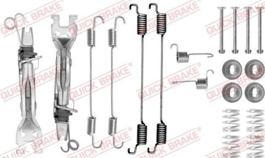 Tilbehørsett bremsesko QUICK BRAKE 105 0750S