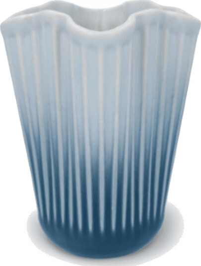 Kähler Hammershøi Unfold Vase H16.5 Cm Blå Multi/patterned 16.5 CM