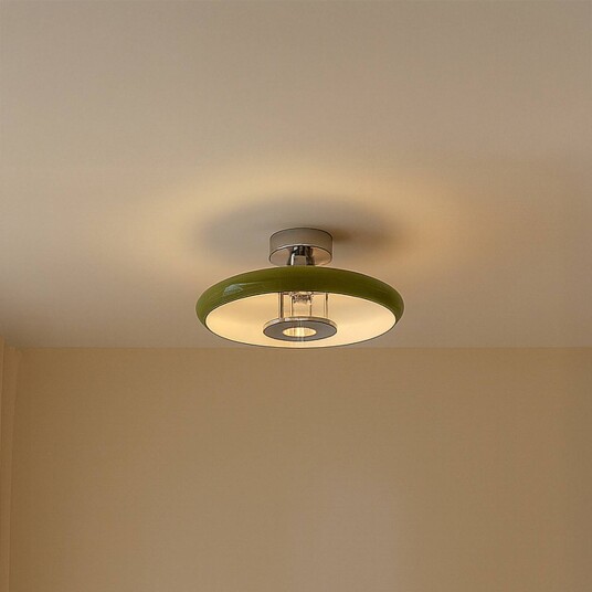 Taklampe Branford Lindby dimbar Grønn Stue / spisestue Metall Vintage