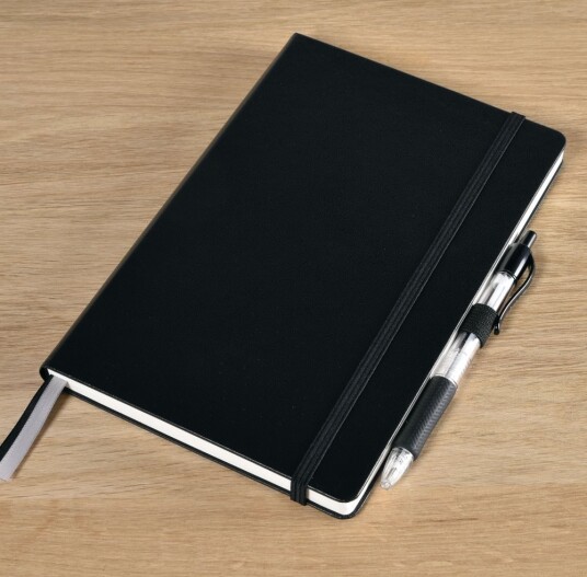 Notatbok A5 Classic Professional A5 Linjert Svart BNT Office