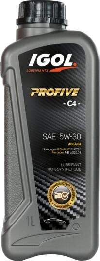 Motorolje IGOL PROFIVE C4 5W 30 1L Motorolje IGOL PROFIVE C4 5W 30 1L