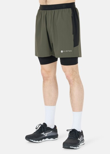 Dylan M 2 In 1 Stretch Shorts Kambaba 2xl  Løpeshorts