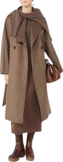 Weekend Max Mara Dame Frakker Brun 4XS, Weekend Max Mara Dame Frakker Brun 4XS,