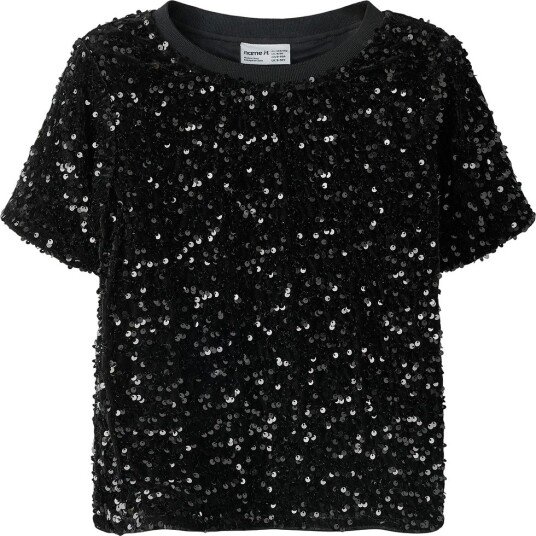 Name It Topp Kort NkfRunica Black Name It 7 8 år (122 128) Singlet Svart