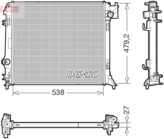 Radiator DENSO DRM46080