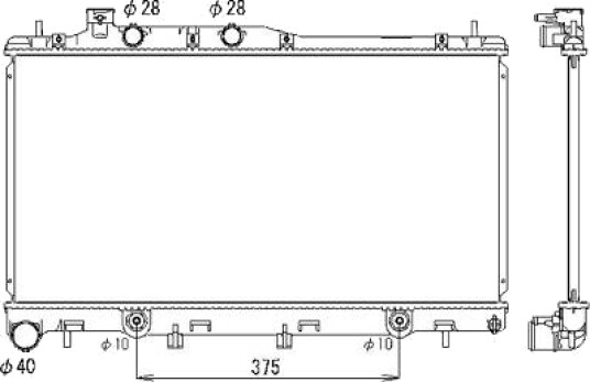 DIEDERICHS DCM3046 Radiator motorkjøling DIEDERICHS DCM3046 Radiator motorkjøling
