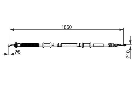 Bosch Tautrekk parkeringsbrems BOSCH 1 987 482 579