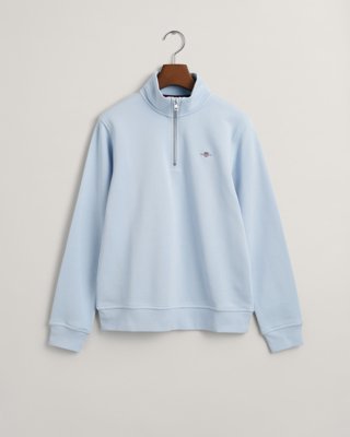 Teens Shield Sweatshirt med halv glidelås FRESH BLUE 170