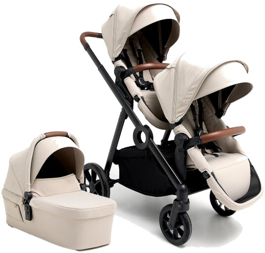 Beemoo Pro Multi 2 Søskenvogn inkl. Liggedel Latte Beige Beemoo Pro Multi 2 Søskenvogn inkl. Liggedel Latte Beige