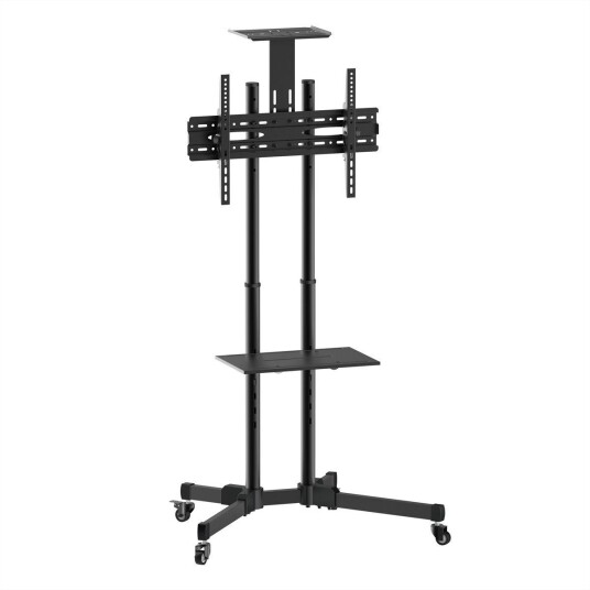 VALUE Steel TV Cart, Telescopic Pole, <50 kg (94 - 178cm / 37" - 70")