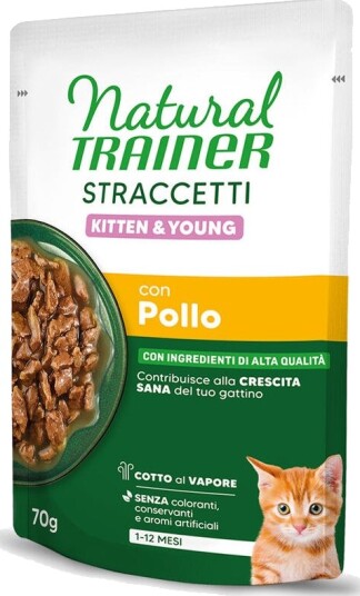 Natural Trainer Våtfôr Straccetti Kitten & Young Strimler I Saus Kylling 28 X 70 G