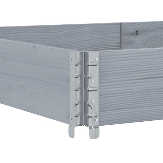 Pallekarmer grå 150x50 cm heltre furu