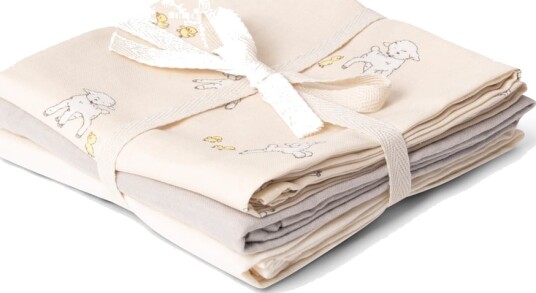 That"s Mine Bora Muslin Cloth 3-Pack Cream ONE SIZE