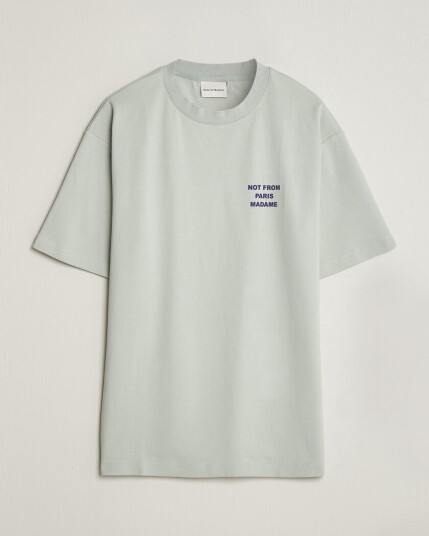 Drôle de Monsieur Bold Slogan T Shirt Grey