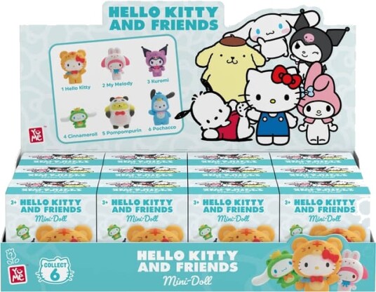 YuMe Hello Kitty Mini Doll Forest Friends Blind Box actionfigur