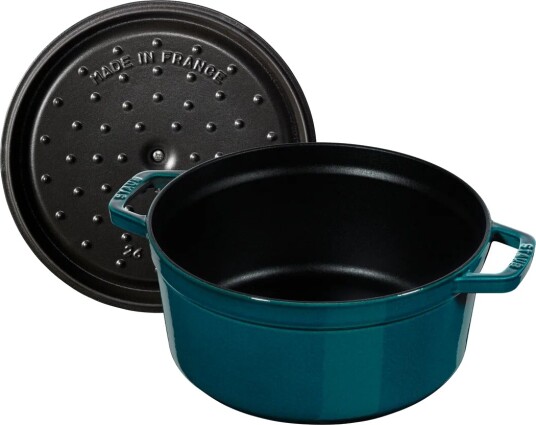 Staub La Mer rund gryte tre lager emalje 5,2 l