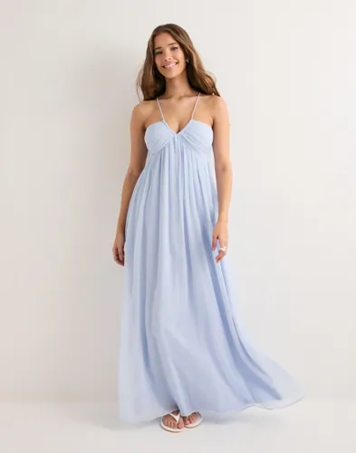 Nelly   Blå   Ruched Detail Dress