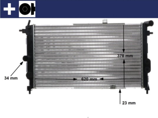 Radiator MAHLE ORIGINAL CR 438 000S