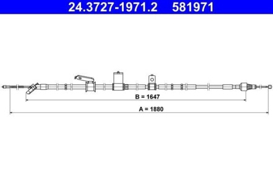 Tautrekk, håndbremse ATE 24.3727-1971.2