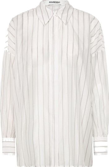 ROUGE EDIT Rouania L/S Shirt/Pf White 40