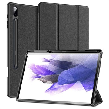 Dux Ducis Domo Samsung Galaxy Tab S7+/S8+ Tri Fold Folio etui Svart