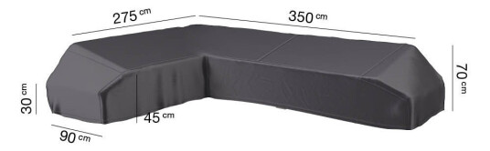 AeroCover Møbeltrekk Aerocover Til loungegruppe 350 x 275 cm Svart