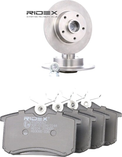 Bremseskiver og -klosser RIDEX 3405B1839