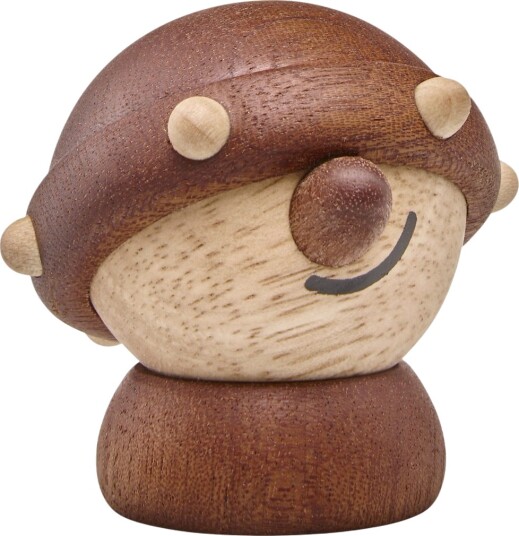 FableWood Harald Viking 5 cm Trefigur i Gummitre/Sapele