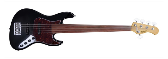 Sadowsky 21 Fret Vintage JJ Bass 5 BK SHP CH Act. 2way JJ PU OKU Fretless Sadowsky 21 Fret Vintage JJ Bass 5 BK SHP CH Act. 2way JJ PU OKU Fretless