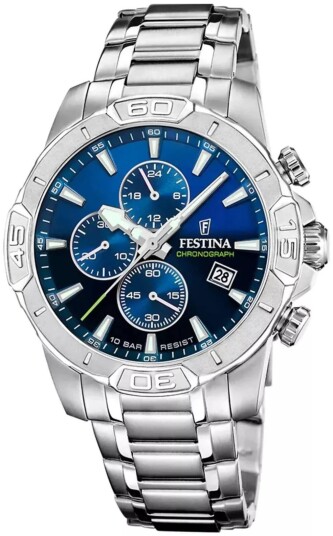 Festina Herreklokke F20704 4 Timeless Flerfarget/Stål Ø45 mm Festina Herreklokke F20704 4 Timeless Flerfarget/Stål Ø45 mm