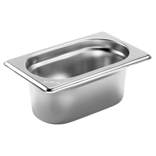 PULSIVA Kantine Basic GN 1/9; Størrelse GN 1/9, 0.6l, 17.6x10.8x6.5 cm (LxBxD); Sølvfarge