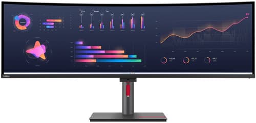 Lenovo ThinkVision 49" Bøyd 32:9 DQHD IPS Skjerm med USB-C og KVM Lenovo ThinkVision 49" Bøyd 32:9 DQHD IPS Skjerm med USB-C og KVM