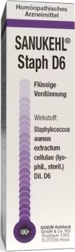 Sanukehl staph dråper d6 10ml Dil