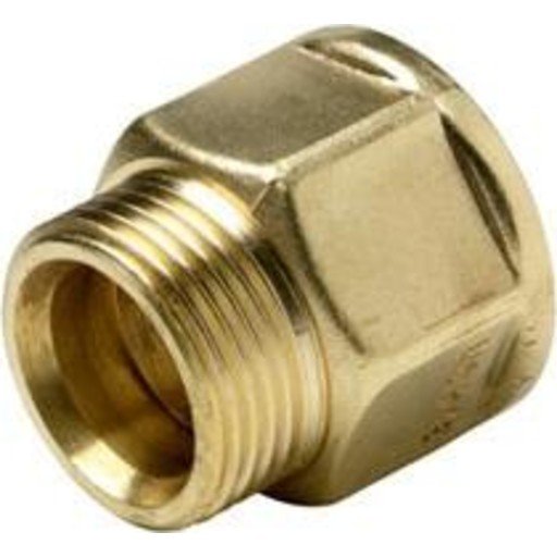 Wavin 3/4" Messing Overgangsmuffe for Alupex Rør i Hydraulikk