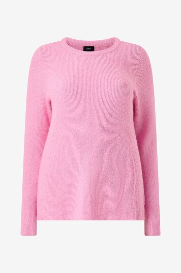 Zizzi Pullover caVilma L/S O neck Pullover Rosa