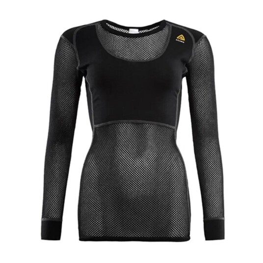 Aclima Women's WoolNet Crew Neck XXL, Jet Black