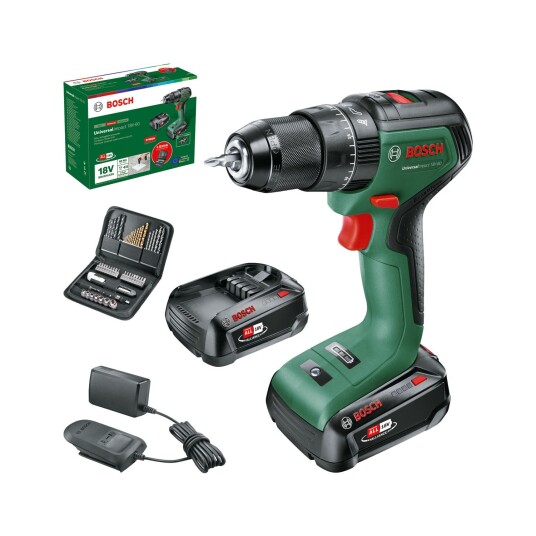 Bosch UniversalImpact 18V 60 Slagbormaskin 18v 2x2,0ah Bosch UniversalImpact 18V 60 Slagbormaskin 18v 2x2,0ah