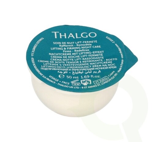 Thalgo Silicium Løftende Nattkrem 50 ml - Parabenfri for Moden og Tørr Hud